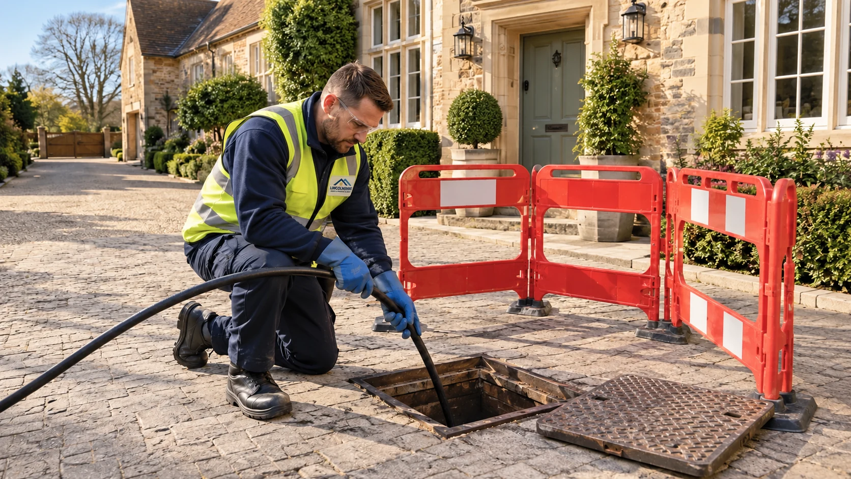 Illustrative scene: Drain cleaning